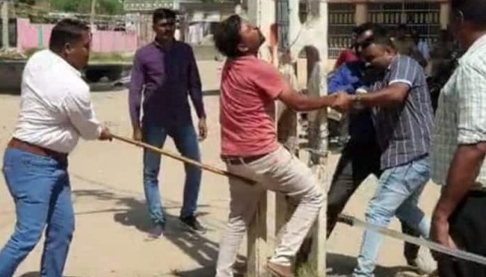 Gujarat DGP orders probe into the incident of cops flogging Islamists in public for attack on garba event