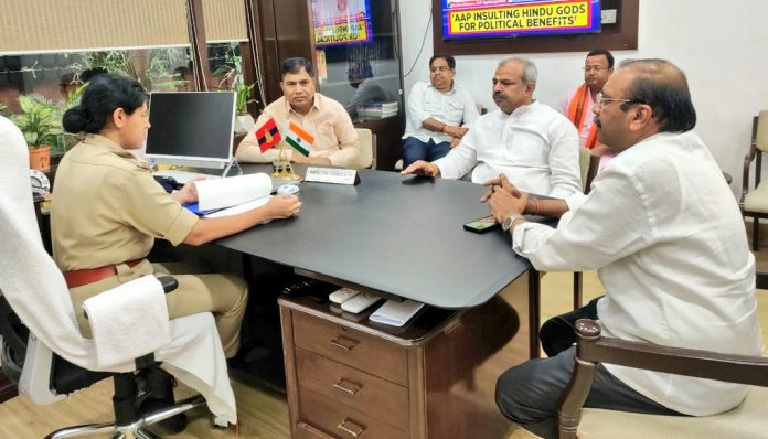 BJP files complaint against Delhi CM Kejriwal and AAP MLA Rajinder Gautam for inciting riots