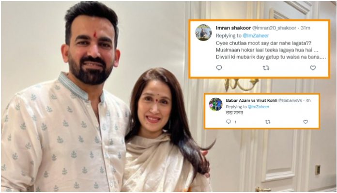 Muslim Twitter users attack Indian cricketer Zaheer Khan for celebrating Diwali