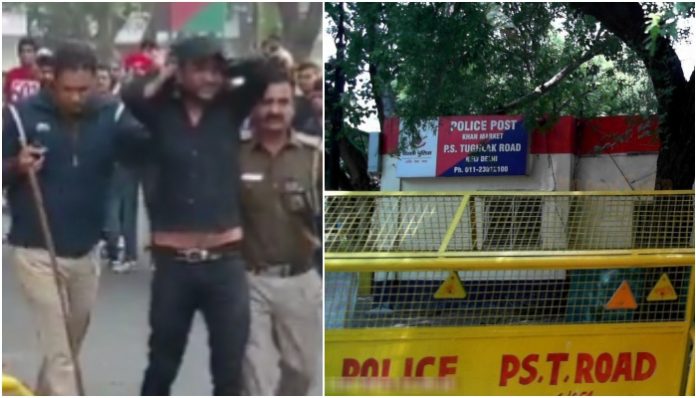 Delhi: Mohammed Nadeem Hojarani sets Khan market police station on fire, pelts stones, issues threats, arrested