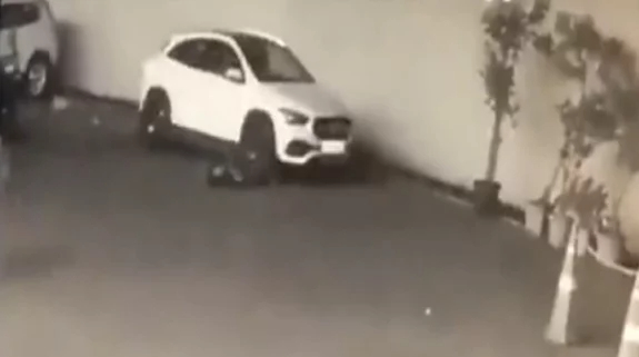 Bollywood filmmaker rams wife with his car after being caught with another woman by her, video viral