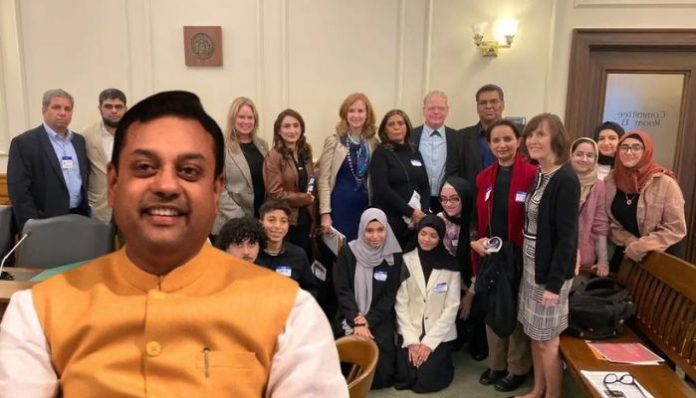 Jamaat-e-Islami backed IAMC hounds Sambit Patra, begs US govt to revoke his visa. Read details
