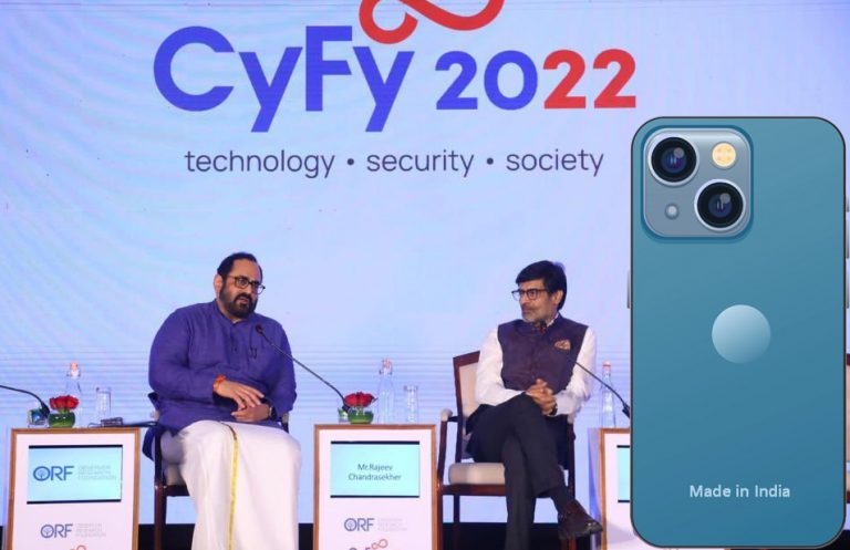 From 97% made-in-India mobile phones to the new Data Protection Bill, here is what all MoS Rajeev Chandrasekhar said at the CyFY2022 event