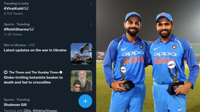 Pig emoji alongside Rohit Sharma and Virat Kohli trends on Twitter