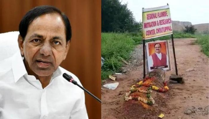 Telangana: BJP president JP Nadda’s ‘grave’ comes in Nalgona ahead of by-polls, BJP accuses ruling party BRS