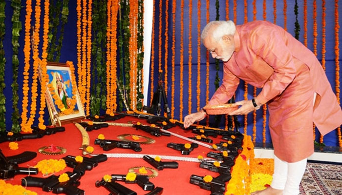 Why is Shastra Puja performed on Vijayadashmi, and the significance it holds for PM Modi