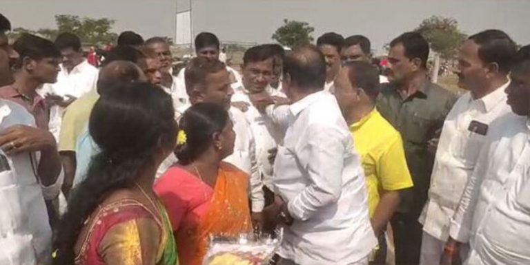 Furious over not waiting for him at school inauguration, TRS MLA Bandla Krishna Mohan Reddy assaults govt official