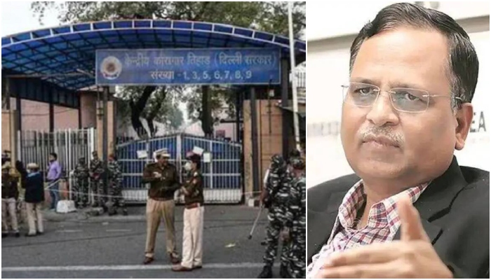 Tihar Jail superintendent suspended for giving ‘special treatment’ to jailed AAP minister Satyendar Jain