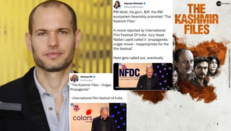 Congress and the leftist ecosystem endorse views of Palestine sympathising Israeli filmmaker who denied genocide of Kashmiri Hindus at IFFI 2022