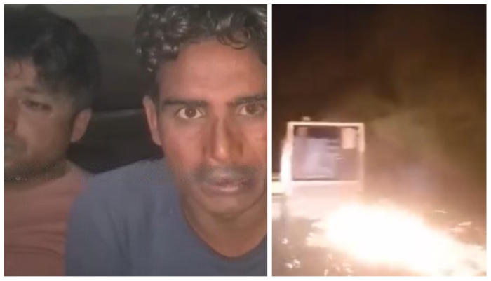 Gurugram: Cow smugglers Salim, Saad, and Mehboob throw live cows from speeding vehicle to avoid arrest, caught after a 25 km chase