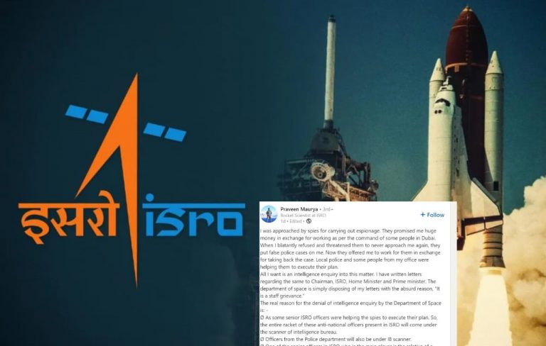 ISRO scientist says he is being threatened by spies to carry out espionage, adds in his letter to PM that Kerala Police is also involved
