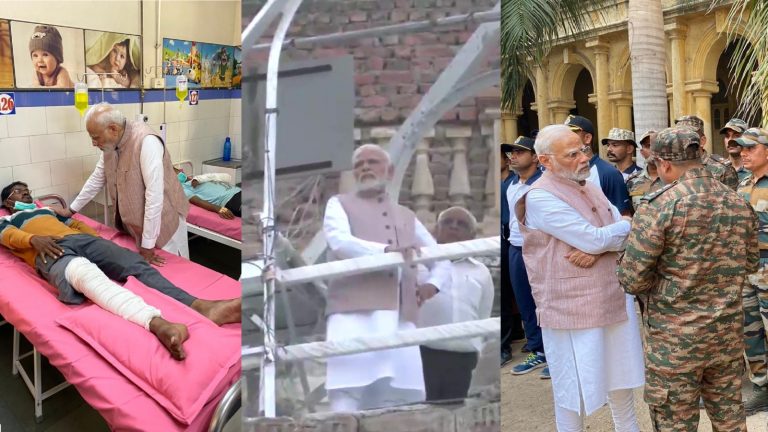 Morbi, Gujarat: PM Modi reaches bridge mishap site, meets survivors of the tragedy