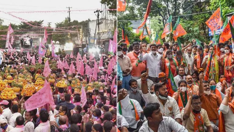 Telangana by-polls prove that 2023 election is going to be a fight between TRS and BJP: The downfall of Congress and challenges for BJP