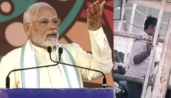 Gujarat: Man arrested for removing bolt from pandal of PM Narendra Modi’s public meeting in Tharad