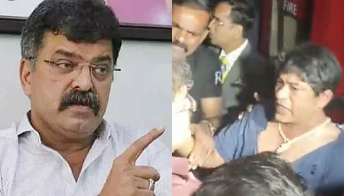 NCP leader forcefully stops screening of Marathi movie ‘Har Har Mahadev’ claiming it distorts history of Shivaji Maharaj, supporters manhandle audience