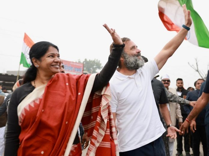 DMK MP Kanimozhi, whose arrest in 2011 was underplayed by the Congress, joins Rahul Gandhi in 'Bharat Jodo Yatra'
