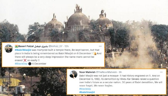 '#BabriZindaHai' trends as Indians mark 30 years of demolition of disputed structure at Ram Janmabhoomi in Ayodhya
