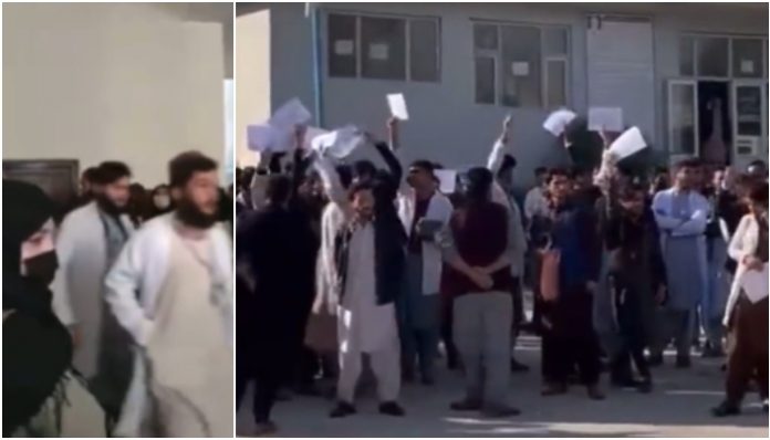 Afghanistan: Male students walk out in protest after Taliban bans women's entry in universities