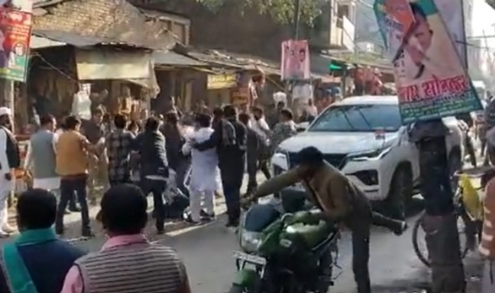 Uttar Pradesh: Brawl breaks out between two factions of Congress workers during Bharat Jodo Yatra, video goes viral