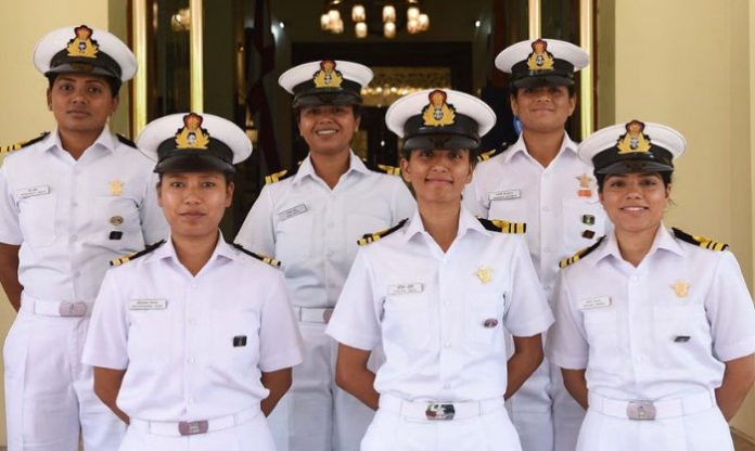 women sailors inducted in the Indian Navy