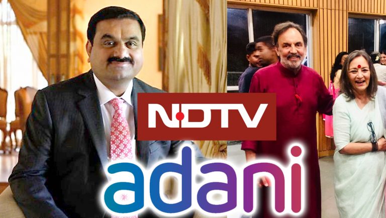 Adani group to control nearly 65% stake in NDTV as founders Prannoy Roy and Radhika Roy divest most of their shares retaining only 2.5% each