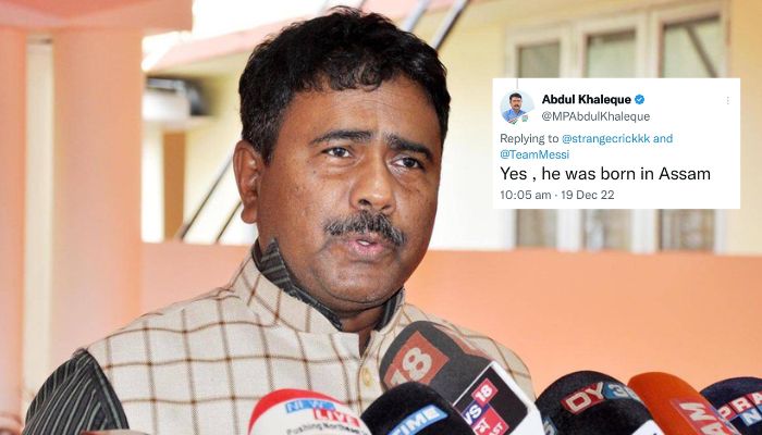 Lionel Messi was born in Assam: Congress MP Abdul Khaleque invents a local connection to the Argentinian great