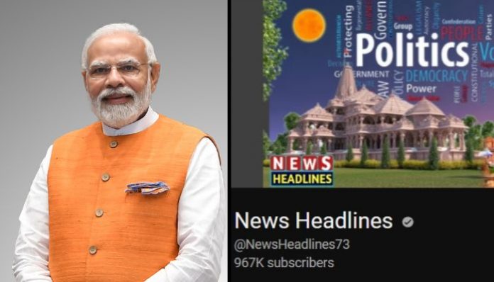 Youtube channel with almost million subscribers peddled anti-Modi fake news