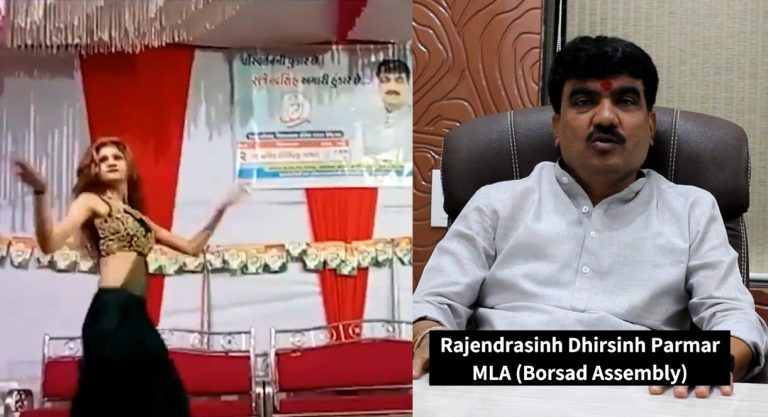 Gujarat: Dancers entertain the crowd at election campaign meeting of Congress MLA, the MLA says his workers organised it without his knowledge