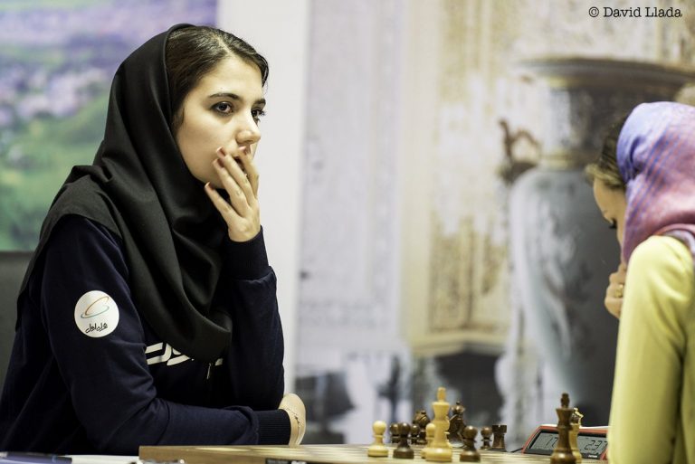 Iranian Chess player competes at tournament without hijab