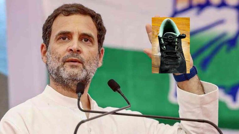 Congress leader shares Rahul Gandhi’s shoe pic to prove another Congress leader did not bow down to tie his shoelace