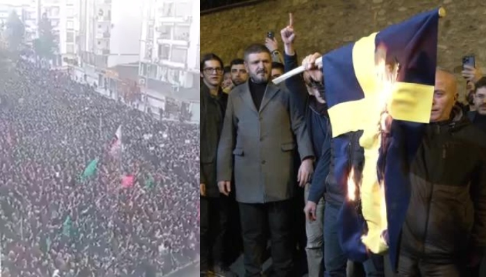 Massive protests erupt in Turkey, Yemen, Iraq over Quran burning in Sweden, people burn Swedish flag, call for the boycott of Swedish brands