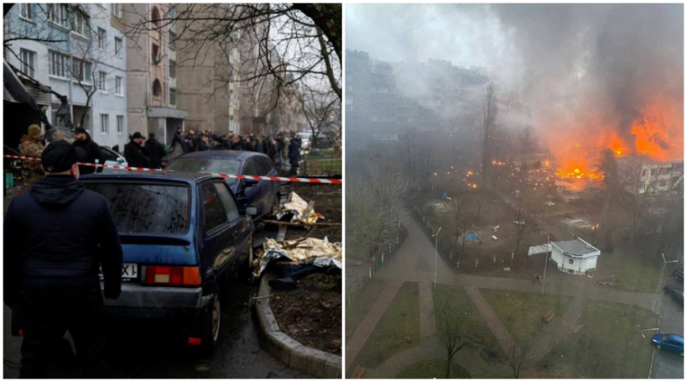 Ukraine: 18 people including the interior minister and senior govt officials killed in a helicopter crash in Brovary, Kyiv
