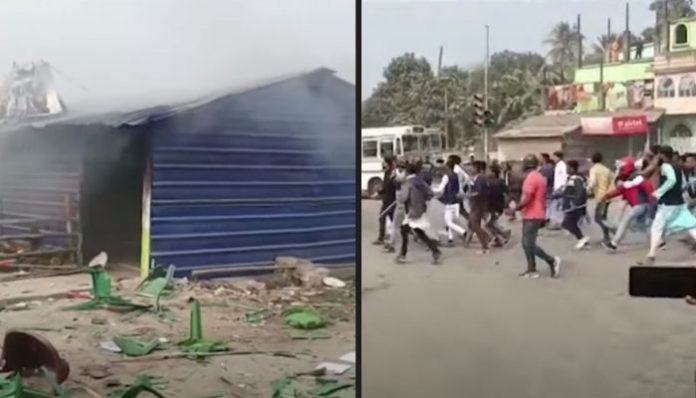 ISF Vs TMC turns violent in Bhangar, clash ensues with cops in Kolkata