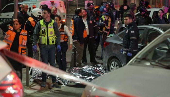 Jerusalem: Palestinian terrorist kills 7 Jews, injures 3 others in a deadly attack, Hamas celebrates with fireworks in the streets of Gaza