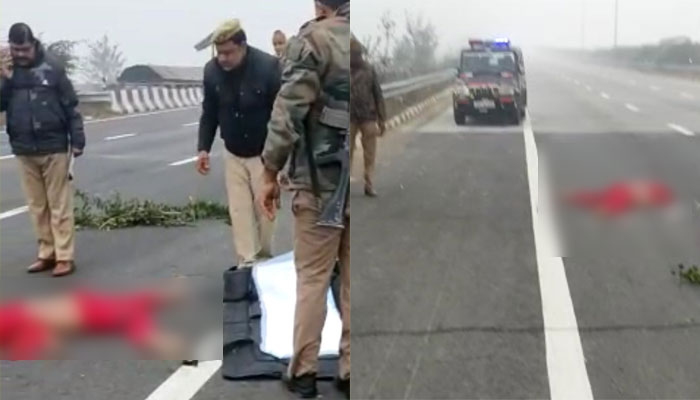 Dead body of a girl found on the Eastern Peripheral Highway in Greater Noida, her head crushed, probe initiated