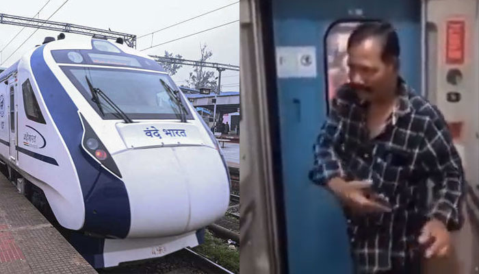 Man gets into Vande Bharat to click selfies, ends up travelling from Rajahmundry to Vizag after being stuck in train