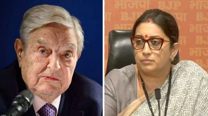 BJP's Smrti Irani slams George Soros over his 'Adani comments', says 'designated economic war criminal intends to weaken Indian democracy