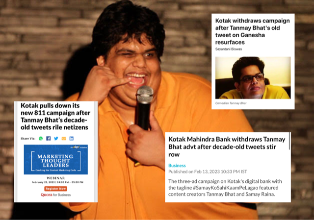 Kotak Group withdraws ad featuring Tanmay Bhat: How media organisations shielded the ‘comedian’ by glossing over his pedophilic tweets