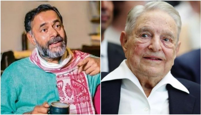 As Yogendra Yadav tries to slyly distance himself from the Soros saga, here is his link to the sinister billionaire
