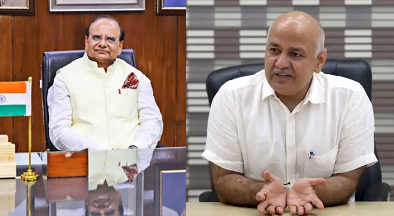 Delhi Lieutenant Governor VK Saxena recalls all files pending for over a month at home ministry under Manish Sisodia