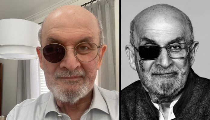 Salman Rushdie uploads selfie, months after losing an eye to jihadi attack