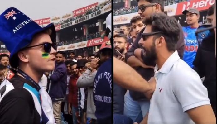 Fight between Indian and Australian fan turns ugly during 2nd Test