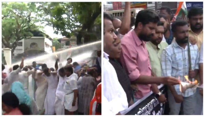 Youth Congress workers in Kerala create ruckus, burn budget papers to protest against the cess on fuel: Here is what’s happening