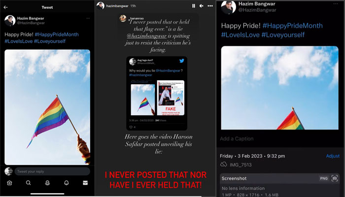 Pakistan: North Nizamabad’s Assistant Commissioner gets abused for sharing ‘pride flags’; amidst his denial, his old posts with rainbow flag surface