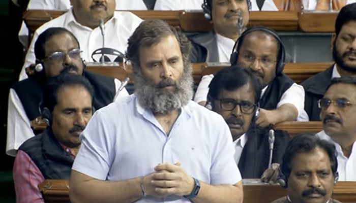 Rahul Gandhi rakes up the Adani controversy in parliament, rants and raves against the businessman