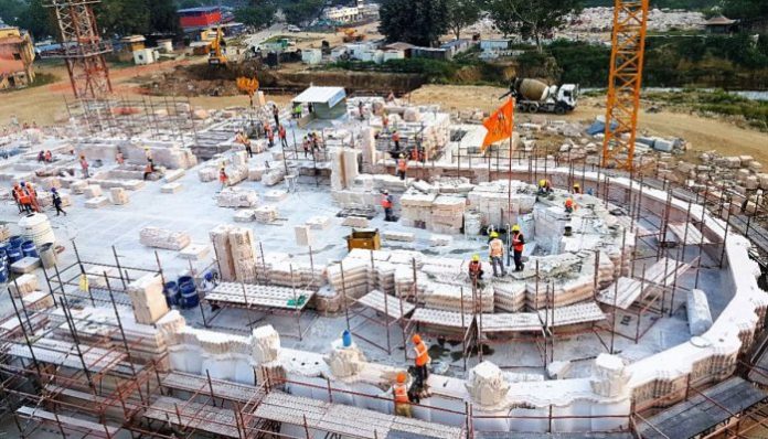 According to police, an unidentified caller threatened to blow up the Ram Janmabhoomi temple complex over the phone to a resident, Manoj Kumar, of Ayodhya.
