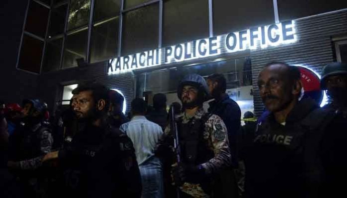 An intensive operation against TTP terrorists was carried out on Friday inside a police headquarters in Karachi, Pakistan, by paramilitary soldiers and police personnel.