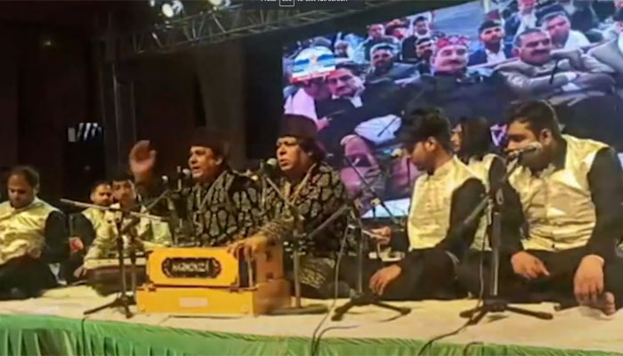 Sufi singers sing songs praising Allah at the Mahashivratri festival in Himachal Pradesh in the presence of CM Sukhu