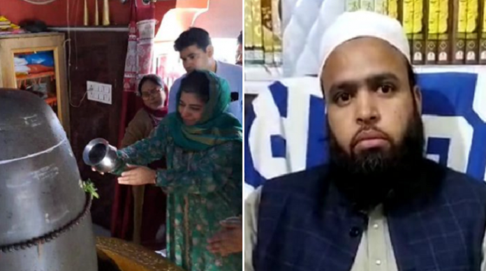 'It is my personal matter..' says Mehbooba Mufti after Deoband Maulana Mufti Asad Qasmi slams her for offering water to Shivling