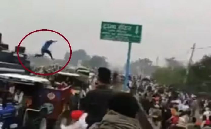 Water cannon man arrested